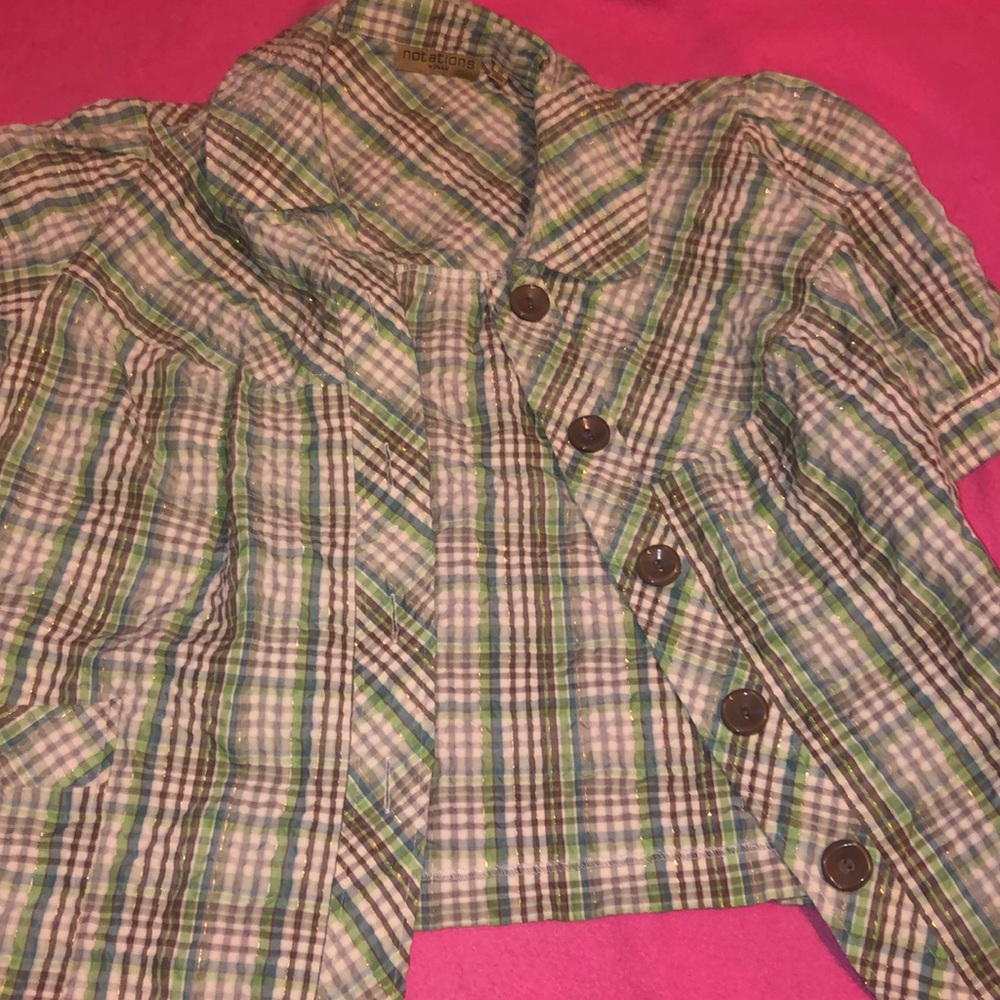 Plaid Suit Coat